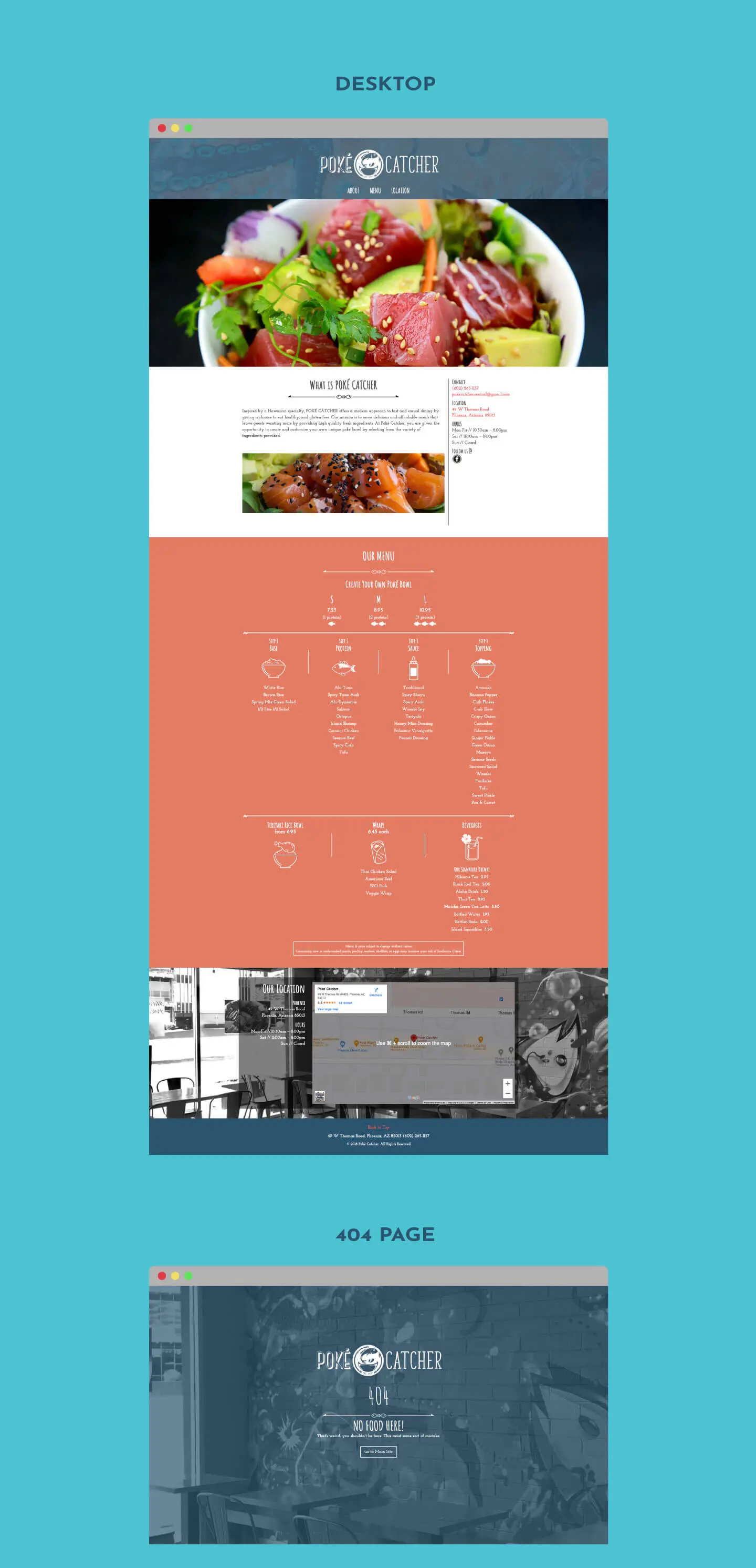 Pok&eacute; Catcher desktop view